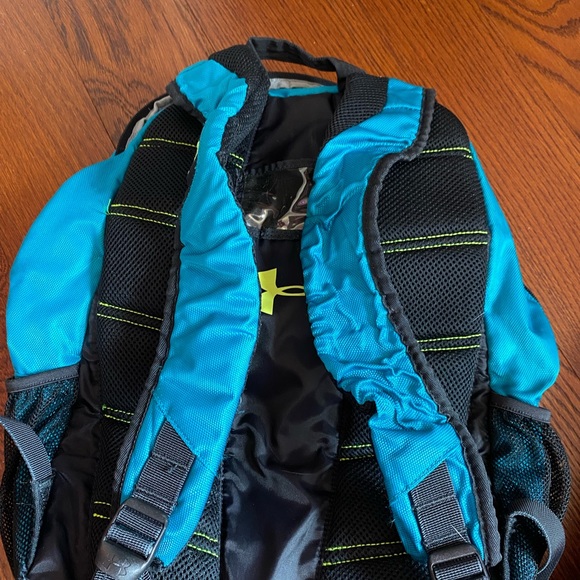 blue and green under armor book bag - Picture 3 of 6